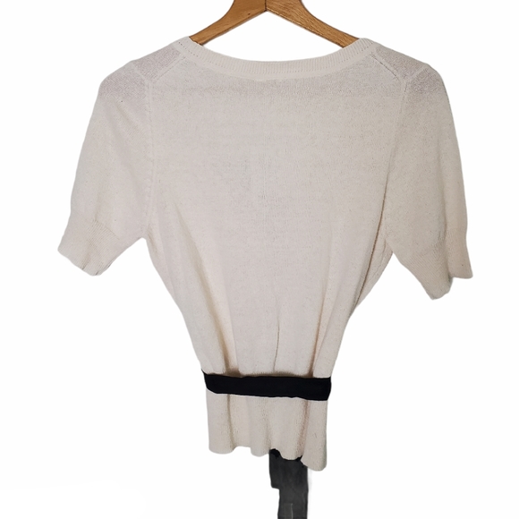 New Anthropologie Maeve Silk + Linen Button Down Top - Picture 3 of 10